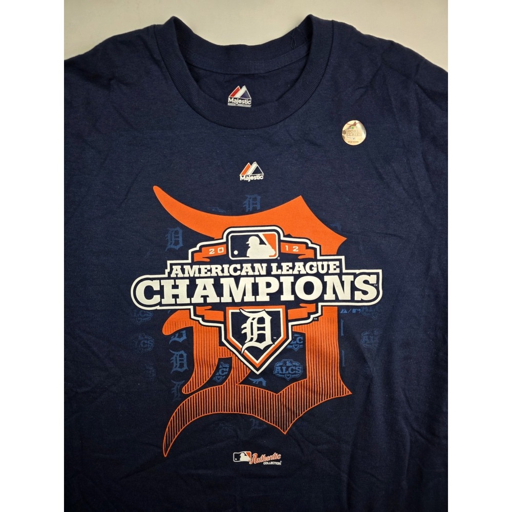 Majestic Detroit Tigers 2012 League Champions sz large nwot MLB